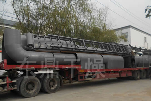 我們在路上東鼎河北石家莊800噸煤泥烘干機系統整裝待發