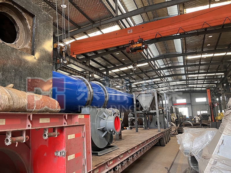 脫硫石膏烘干機裝車發貨